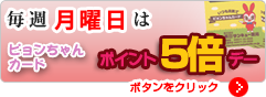 ポインント５倍ピョンちゃんカード